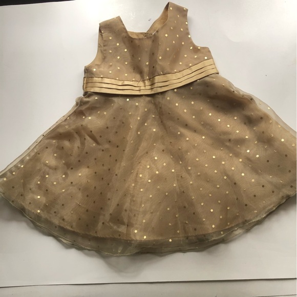 Gold Polka Dot Dress - Picture 8 of 9